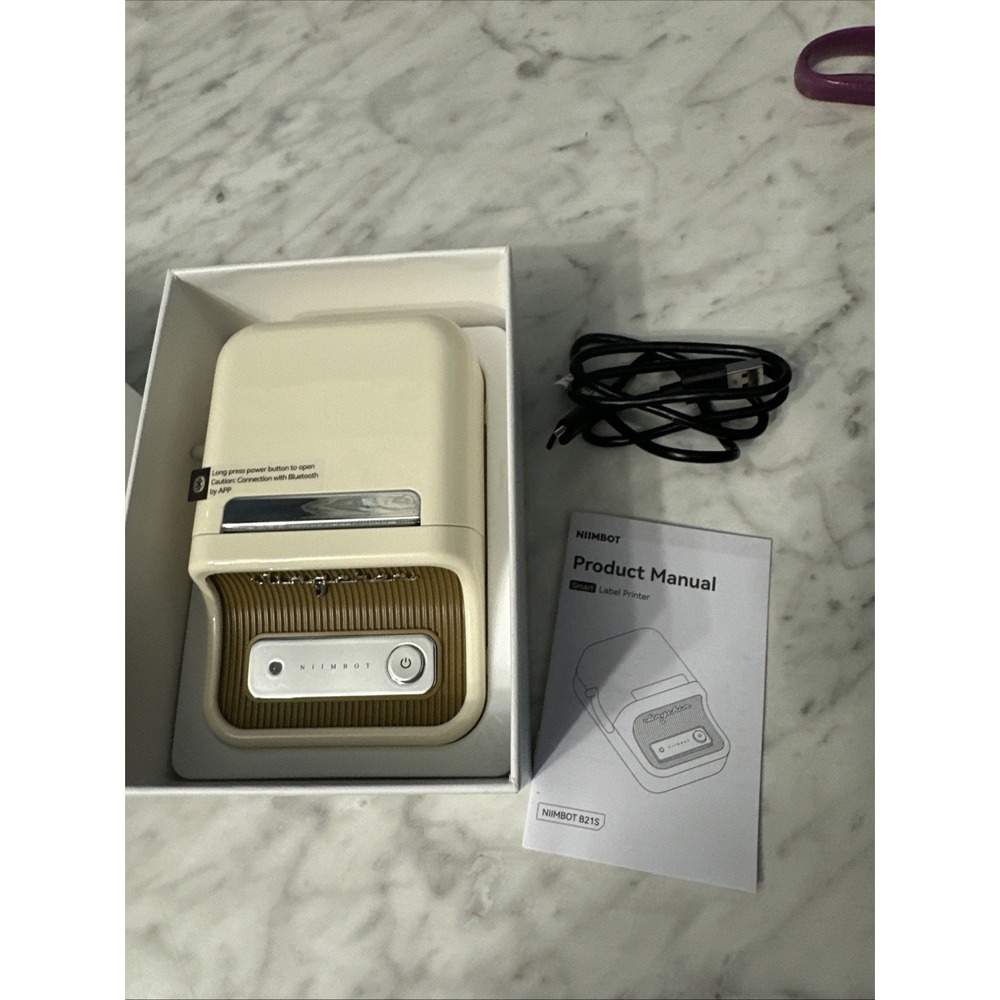 NIIMBOT B21S Smart Label Printer Open Box